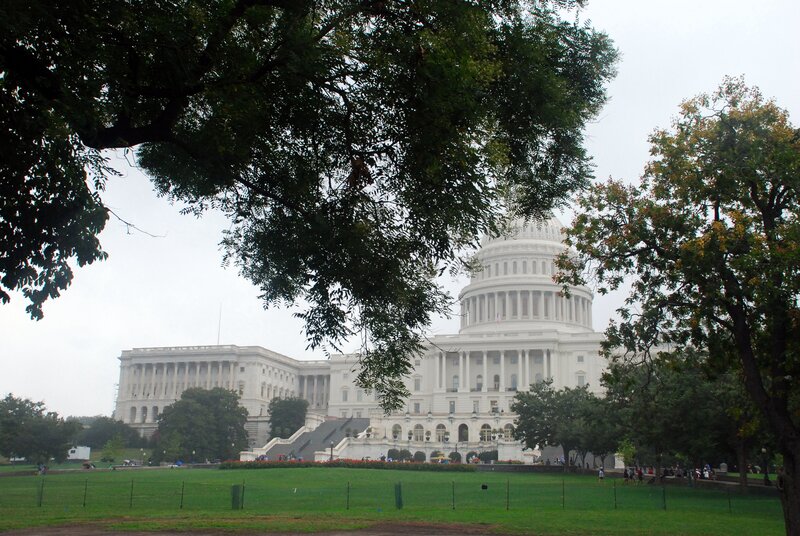 United States Capitol Building — White, Overcast
