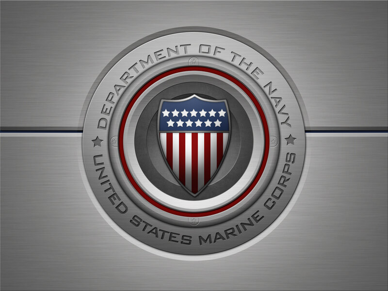 United States Marine Corps Emblem — Gray