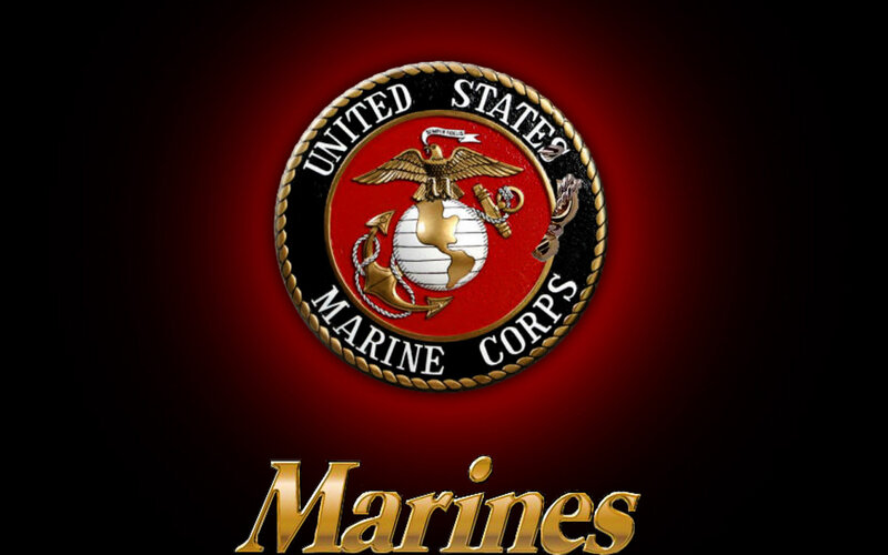 United States Marine Corps Emblem — Red, Dramatic