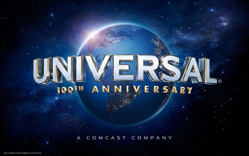 Universal Logo with Earth — Blue, Dramatic, Night, Digital Art