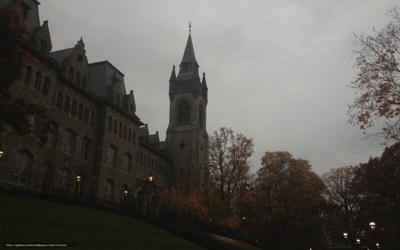 University building with clock tower
