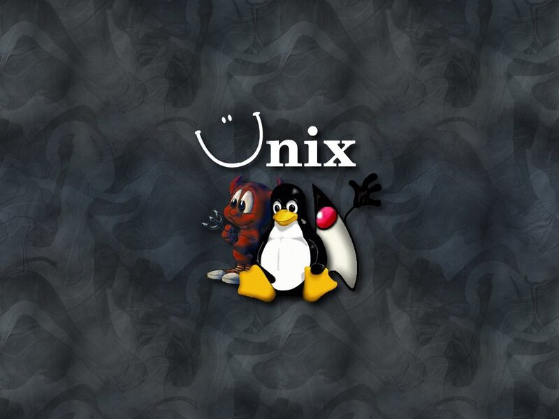 Unix and Tux penguin logo