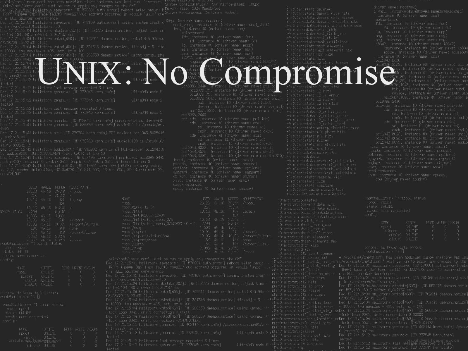 UNIX: No Compromise