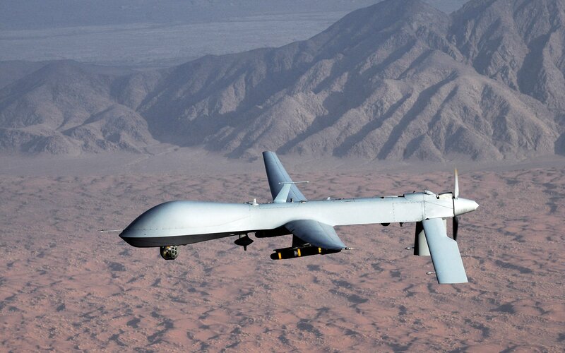 Unmanned Combat Aircraft — Gray, Dramatic