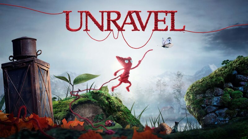 Unravel game title art