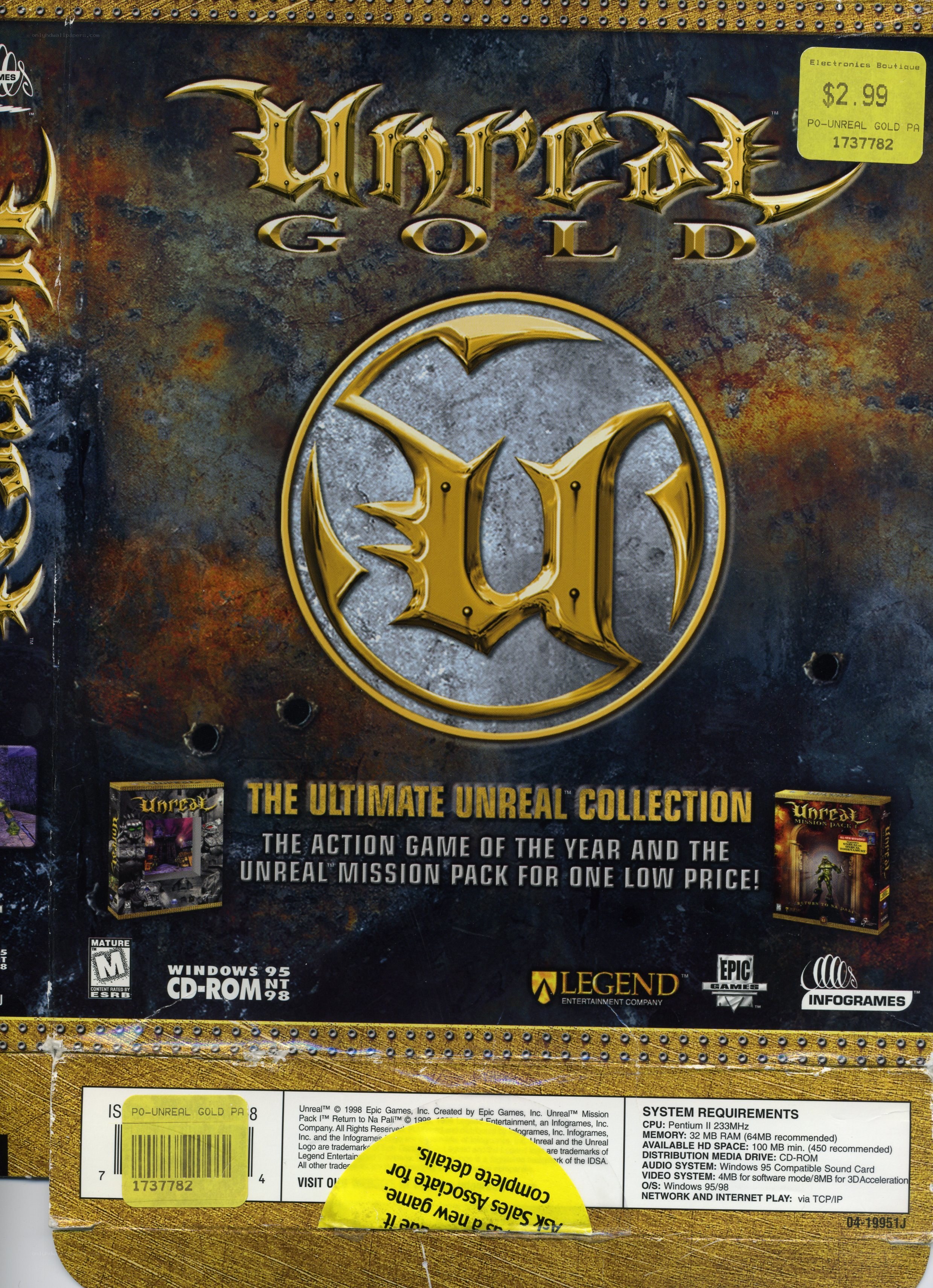 Unreal Gold game cover