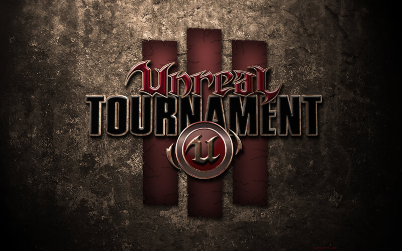 Unreal Tournament Logo — Brown