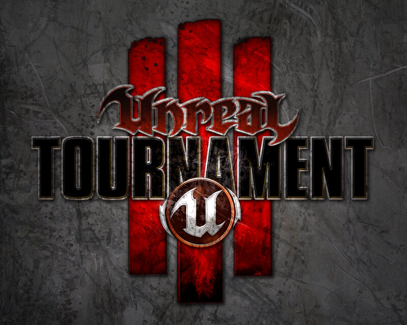 Unreal Tournament Logo — Red, Aggressive