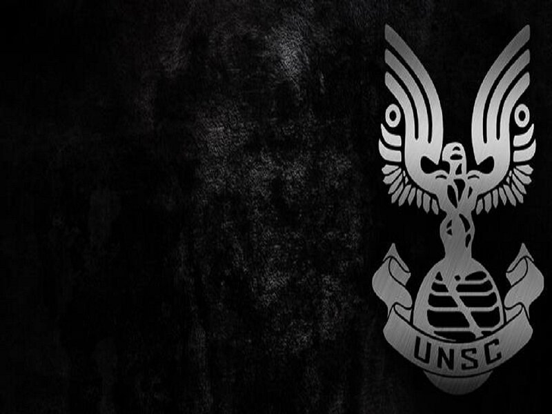 UNSC Emblem on Dark Background