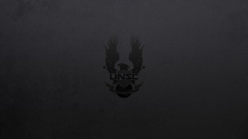UNSC Logo on Dark Background — Black