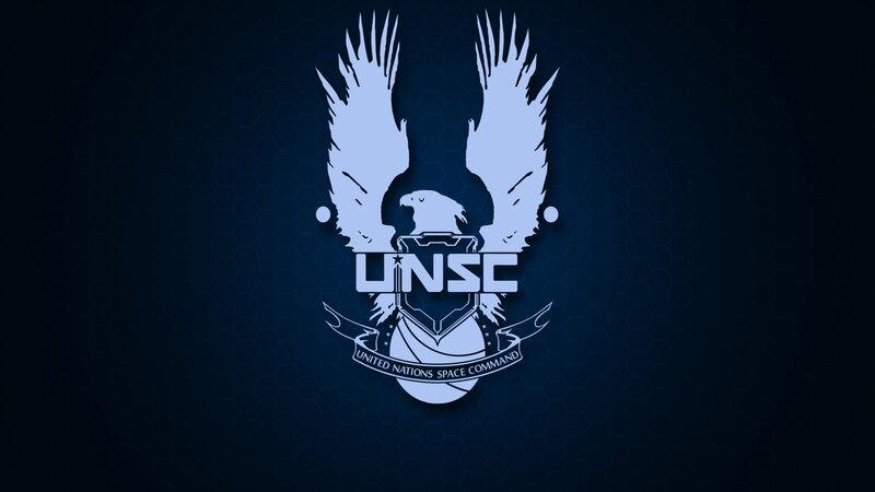 UNSC Logo on Dark Background — Blue