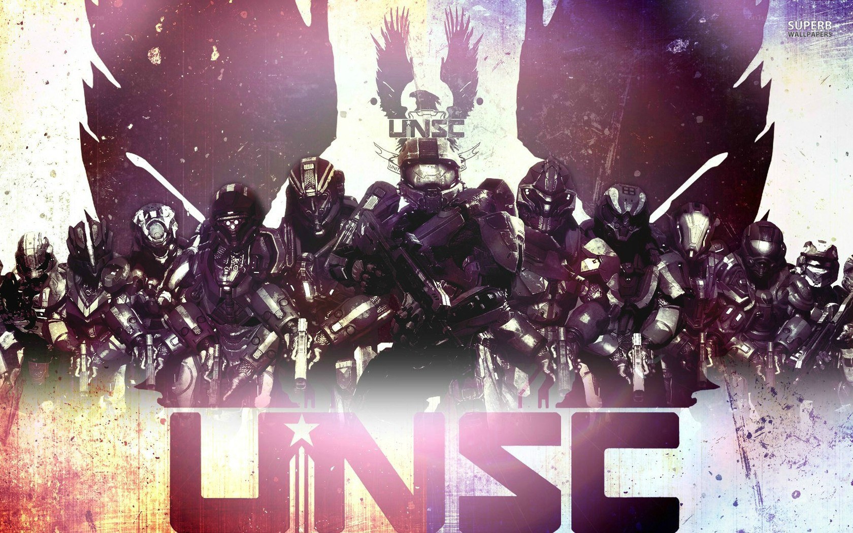 UNSC soldiers in formation