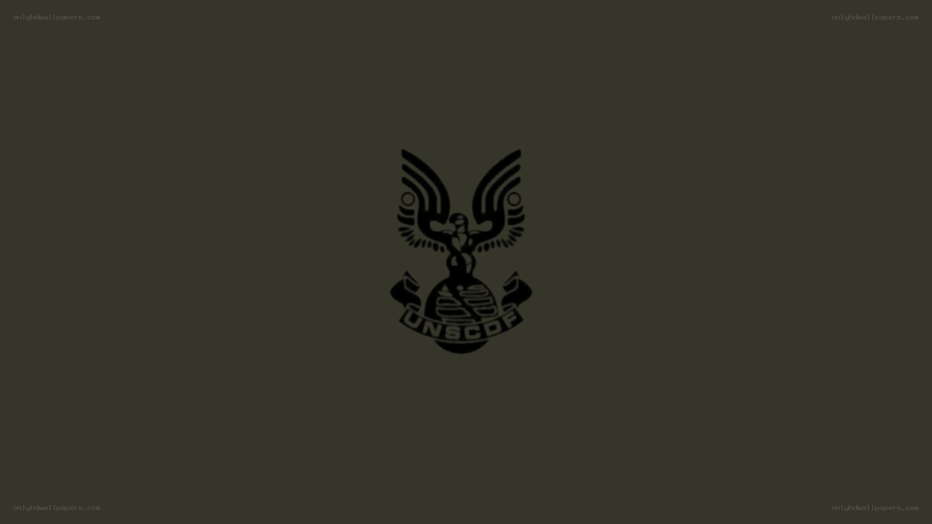 UNSCDF emblem on dark background
