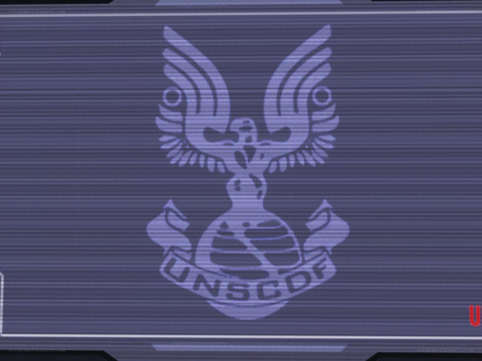 UNSCDF emblem on screen