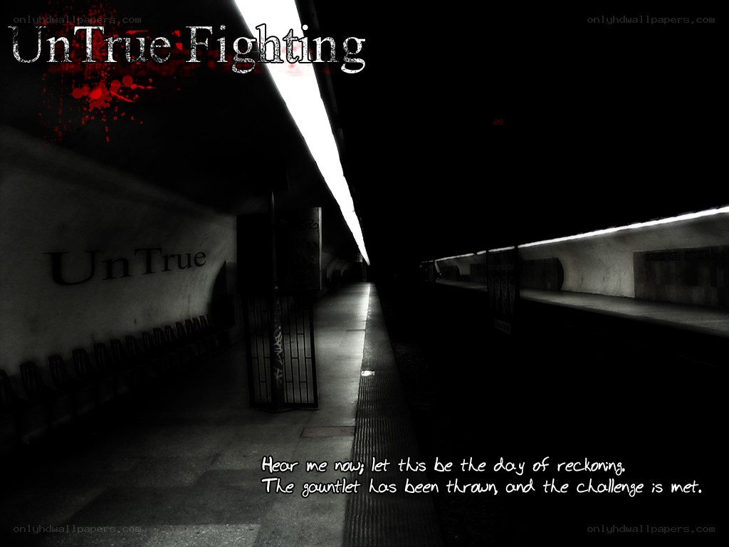 UnTrue Fighting title screen