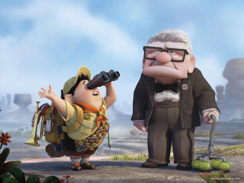 Up: Carl and Russell in the wild