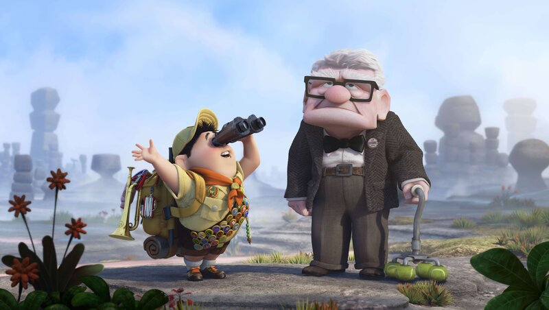 Up: Carl and Russell in the wild