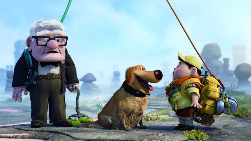 Up: Carl and Russell meet Dug