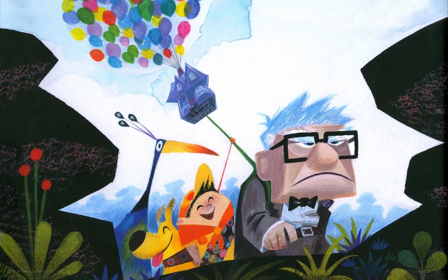 Up: Carl and the house