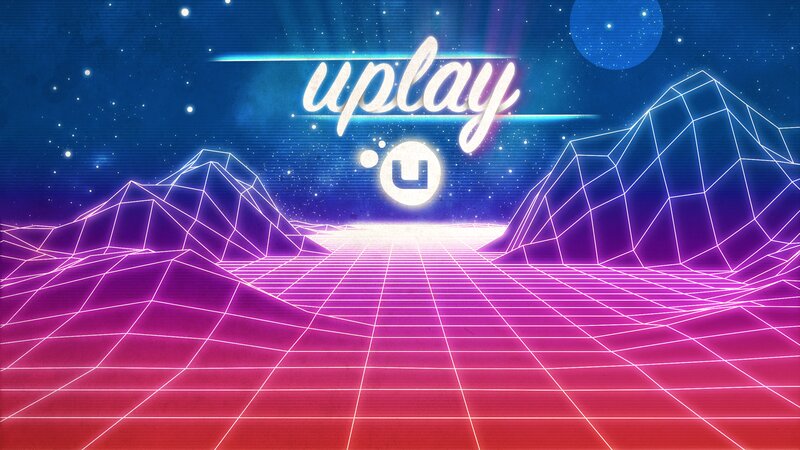 Uplay Logo in Retro Scene