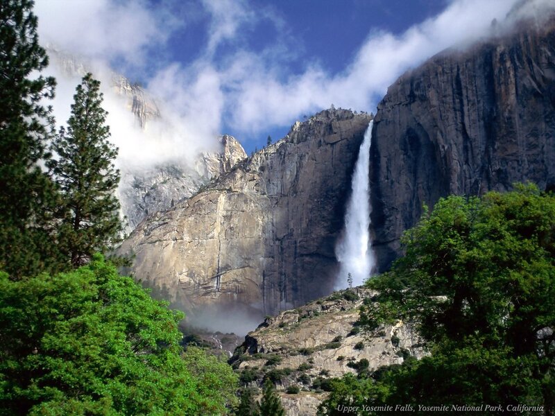 Upper Yosemite Falls in California
