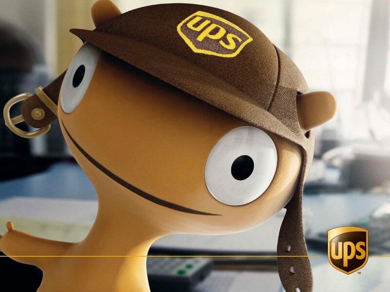 UPS delivery character