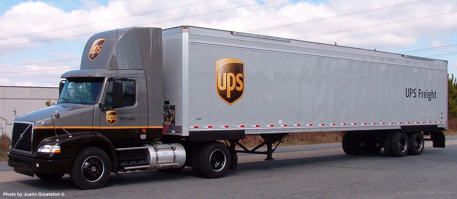 UPS Freight semi-truck