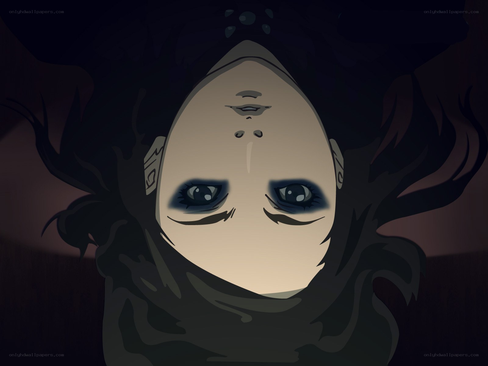 upside-down character portrait