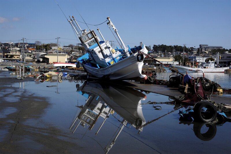 Upturned Fishing Boat