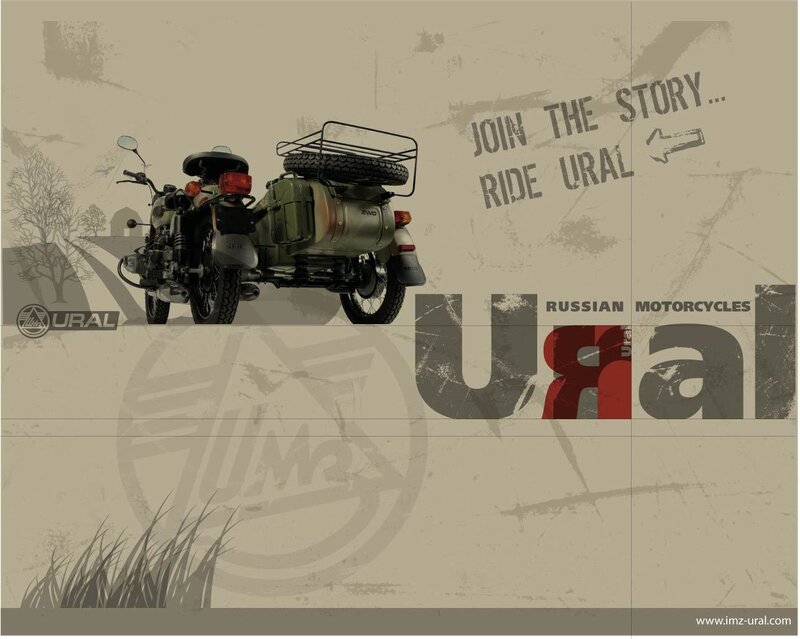 Ural Motorcycle Advertisement