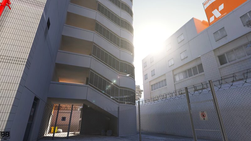 Urban Alleyway Between Buildings