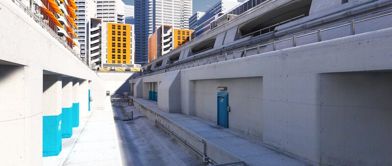 urban concrete underpass