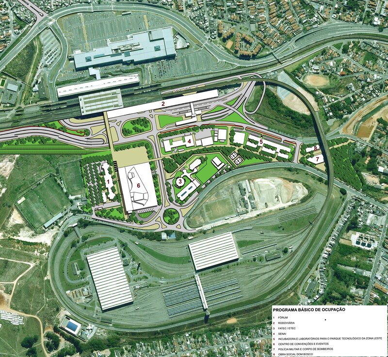 Urban development plan for a transportation hub