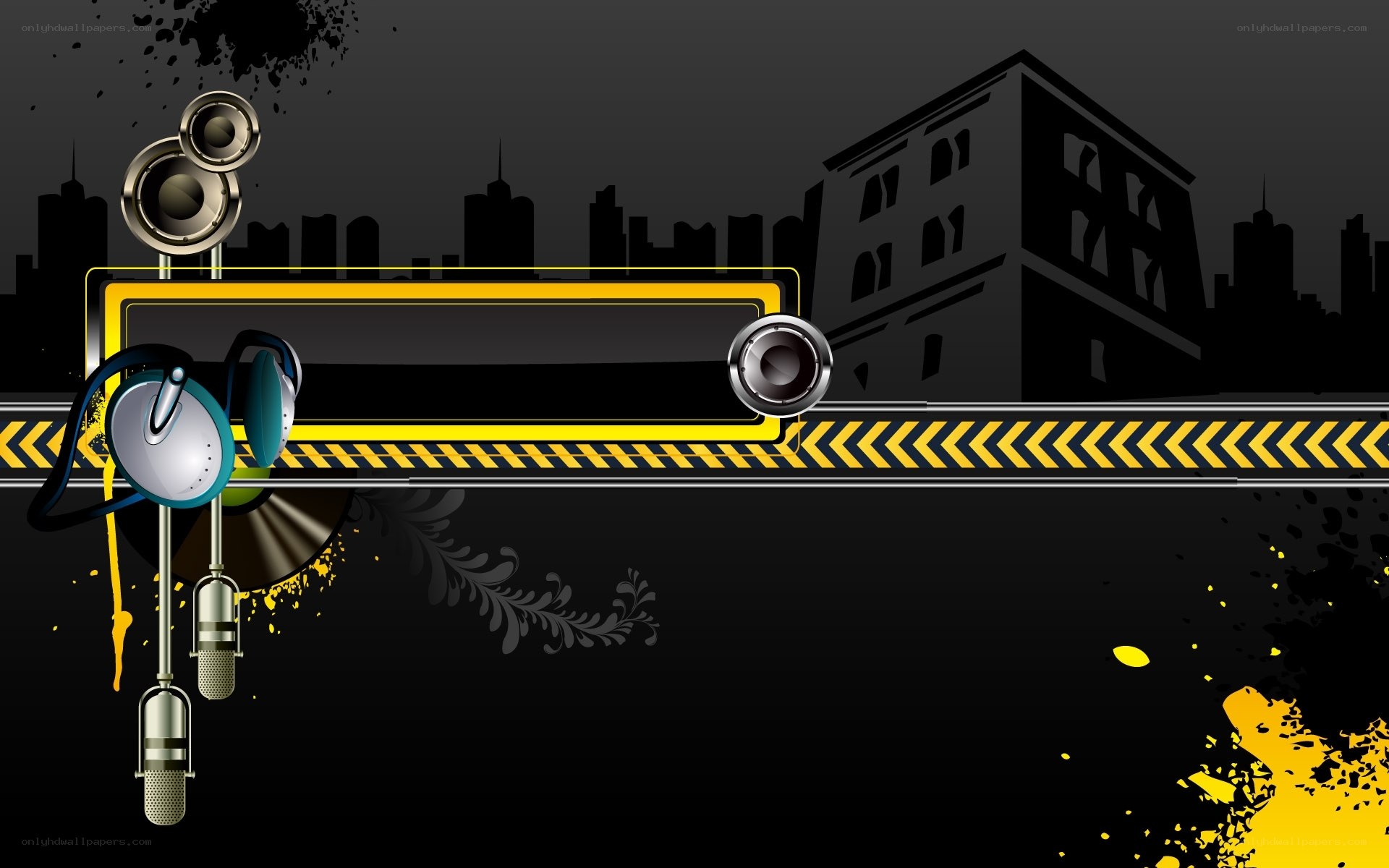 urban music design background