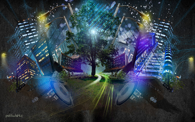 Urban music fusion art