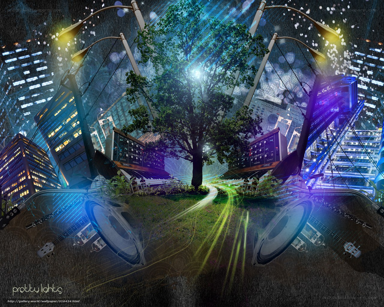 Urban music fusion art