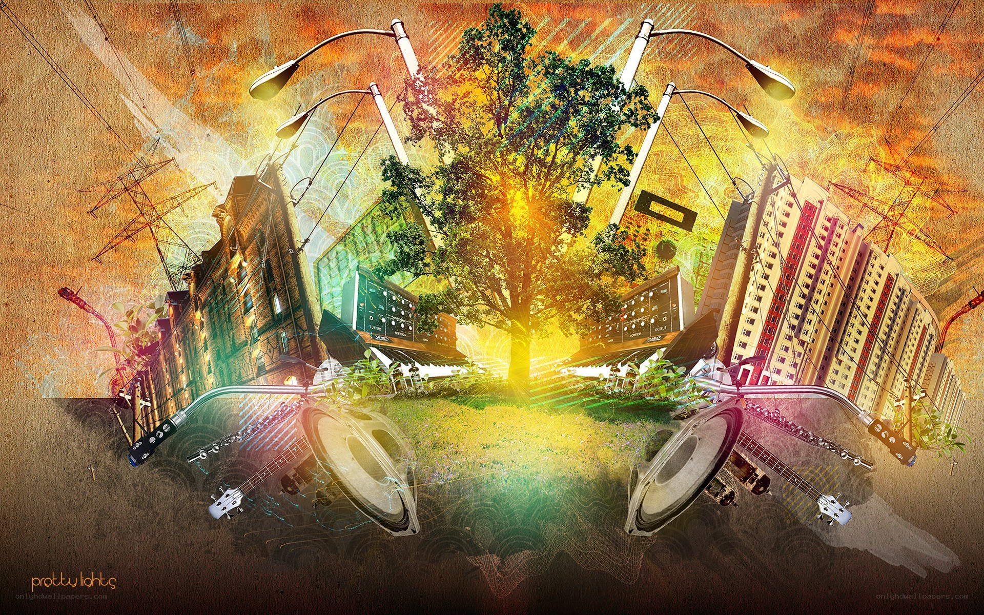 urban nature fusion art