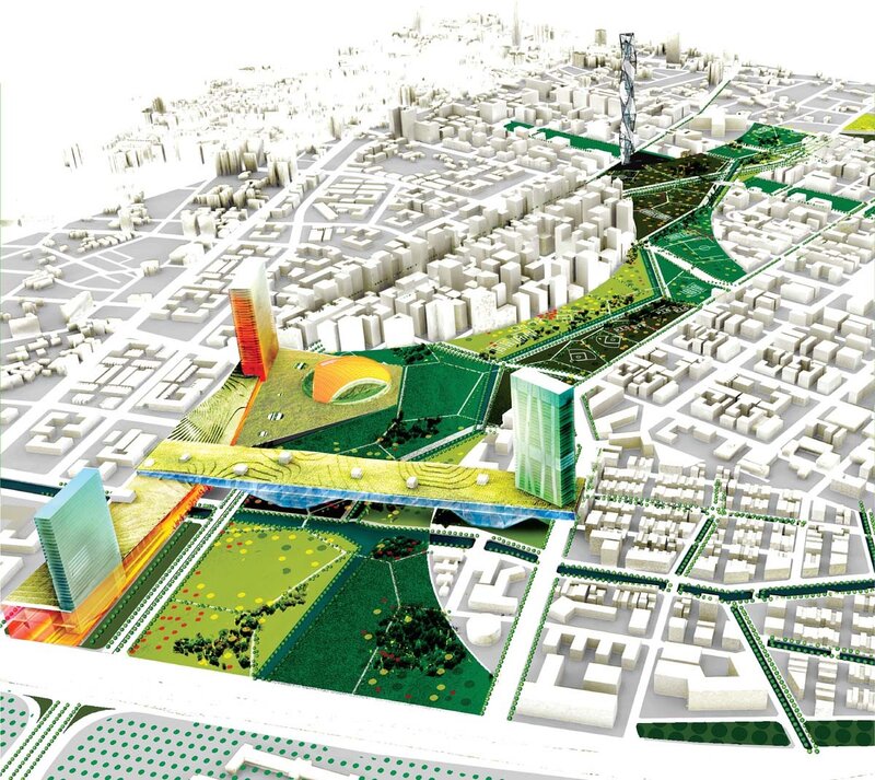 Urban park and green infrastructure design