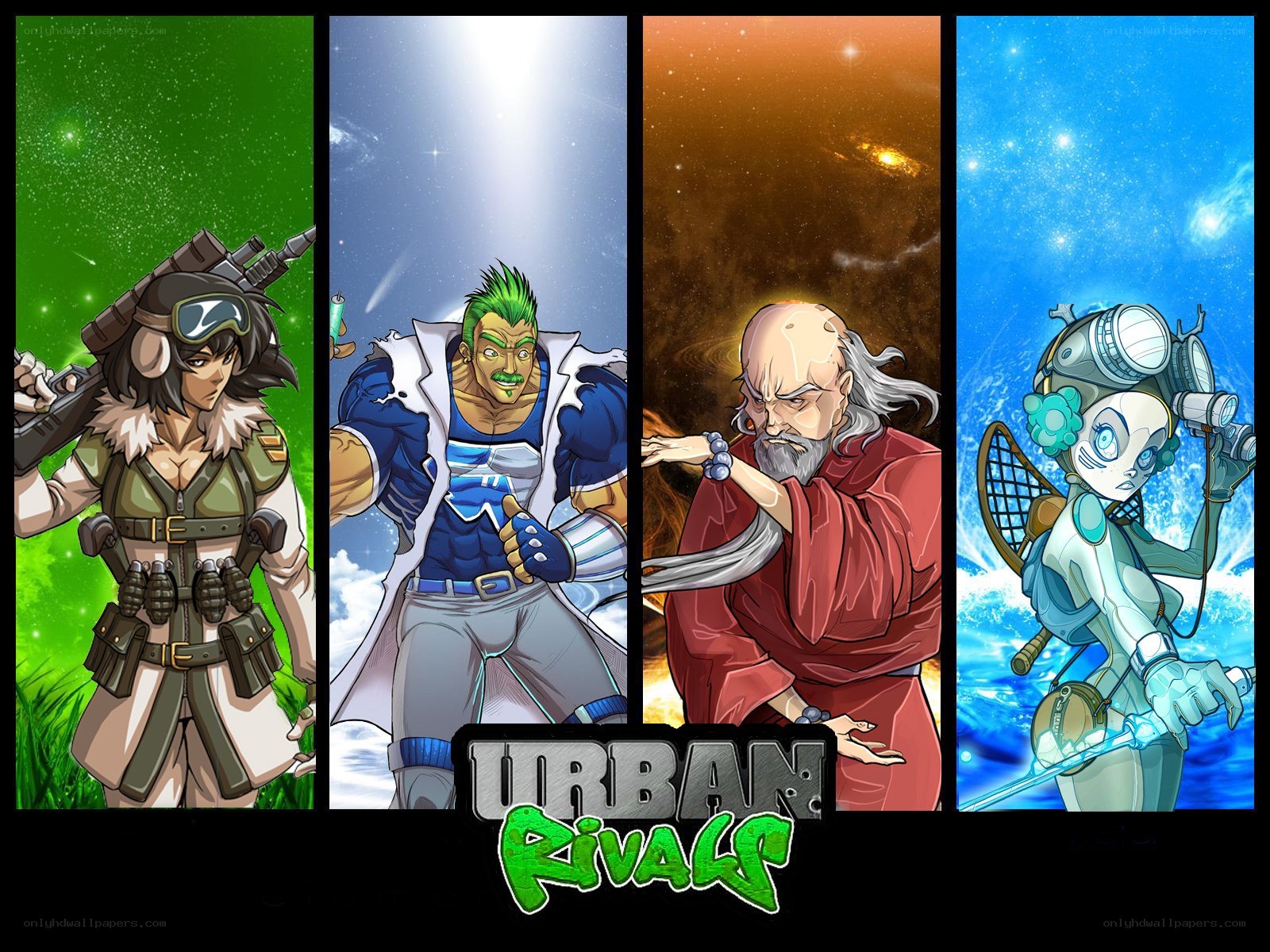 Urban Rivals character lineup
