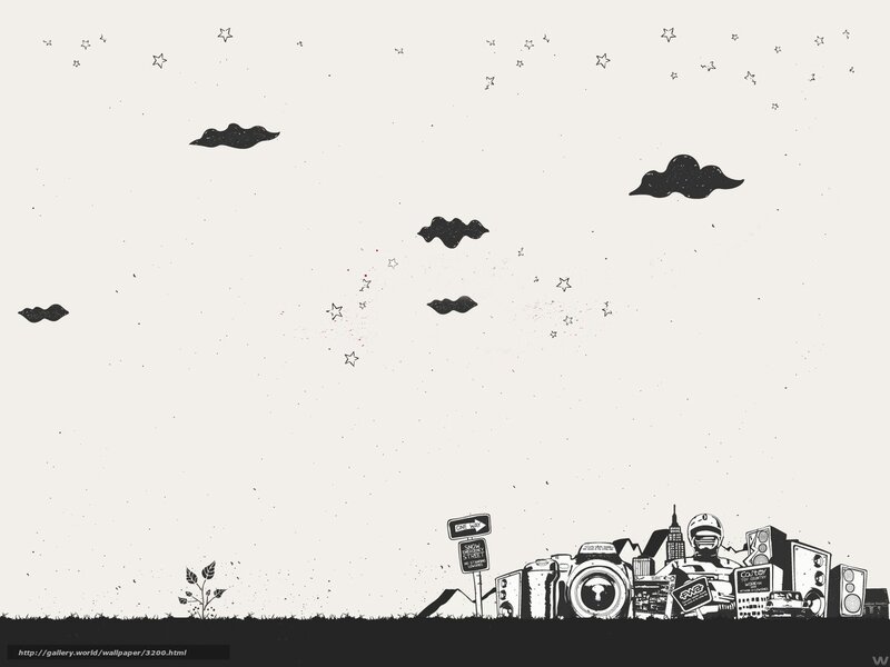urban skyline with stars