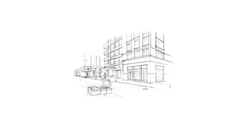 urban street sketch