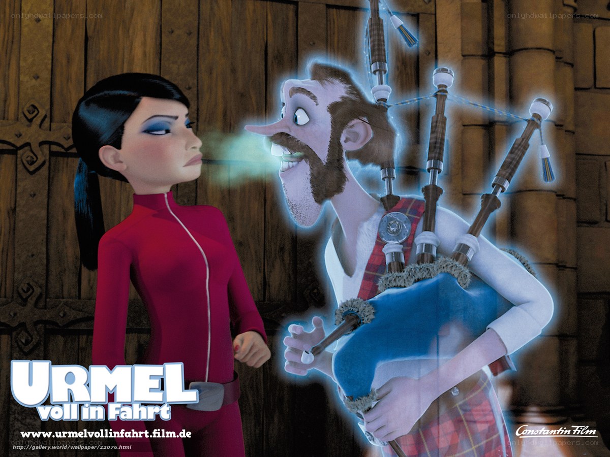 Urmel and the bagpiper