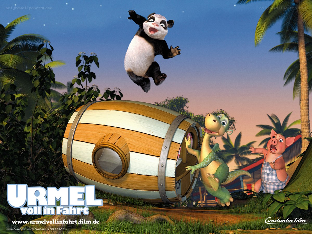 Urmel on a barrel adventure