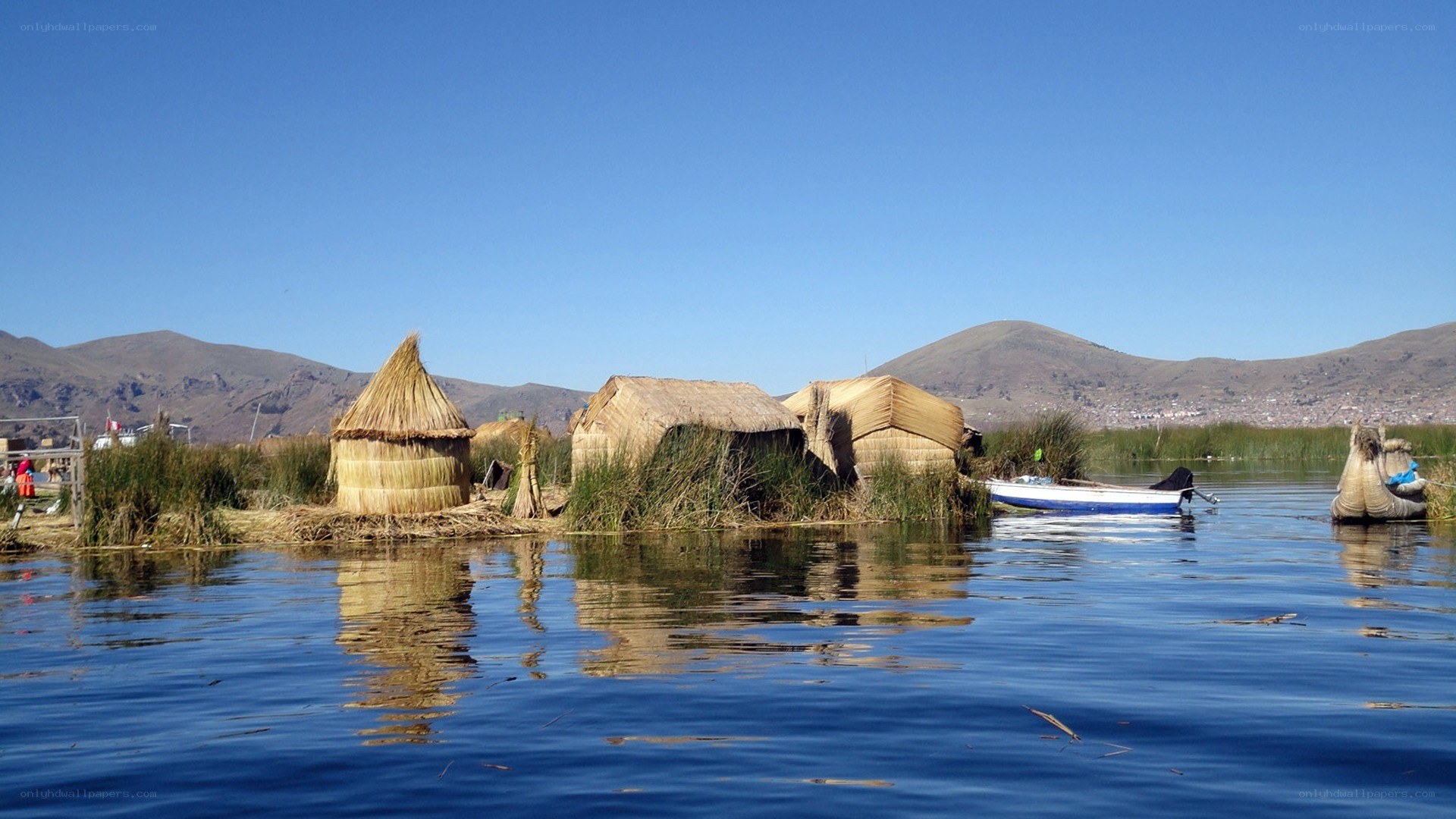 Uros people's floating islands