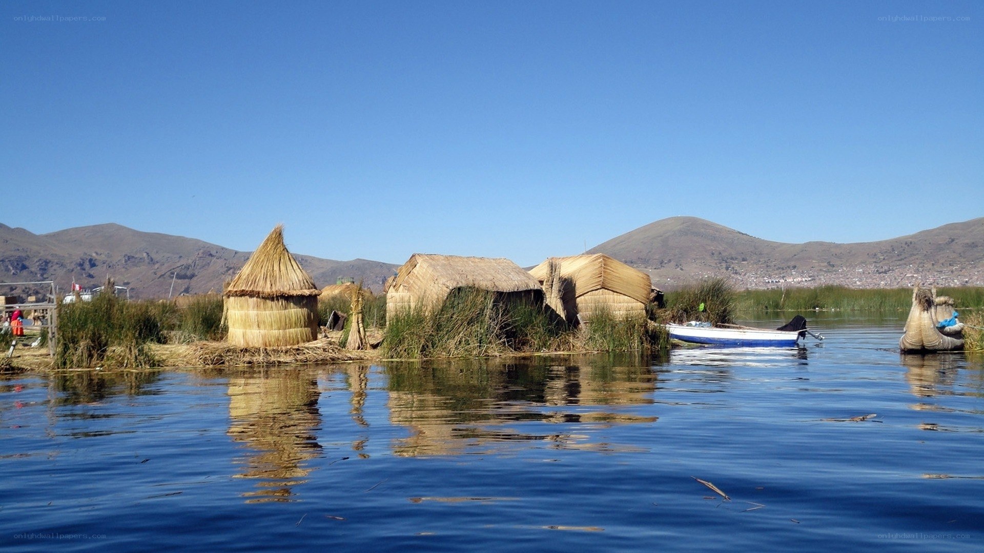 Uros people's floating islands
