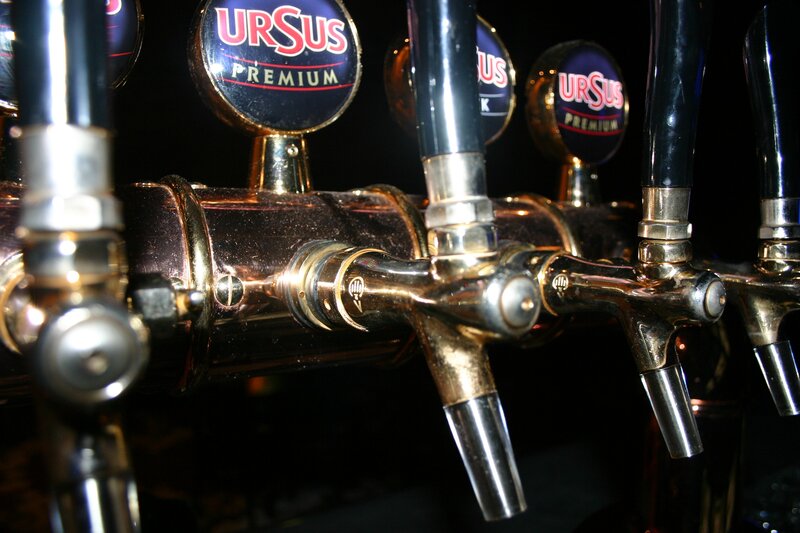 Ursus Premium beer taps