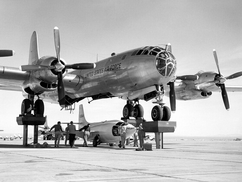 US Air Force bomber on display
