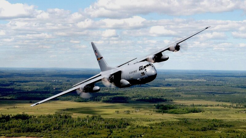 US Air Force C-130 Aircraft — Gray