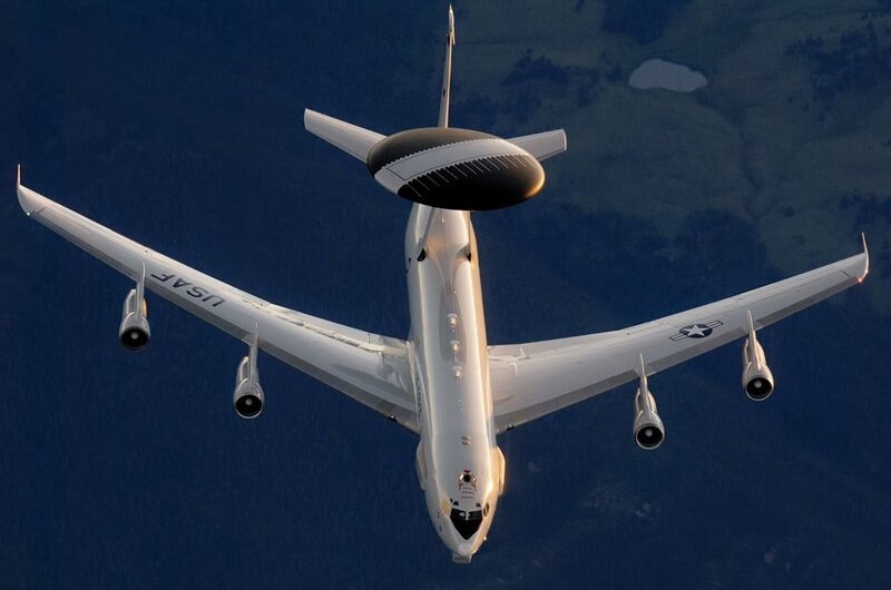 US Air Force E-3 Sentry in flight