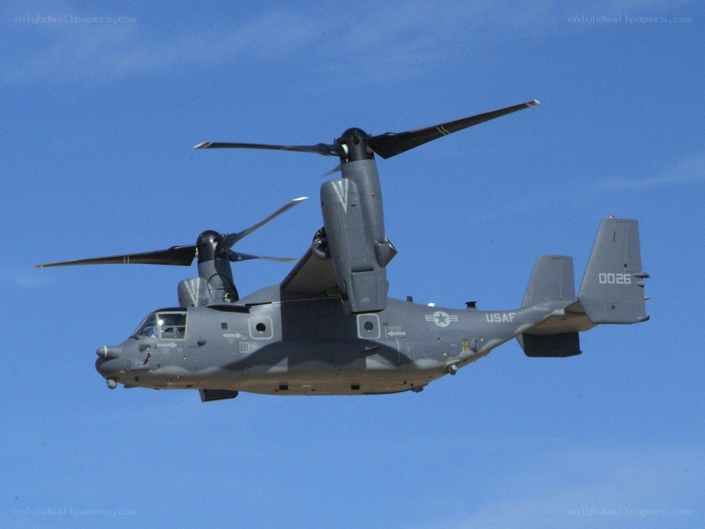 US Air Force Osprey in flight